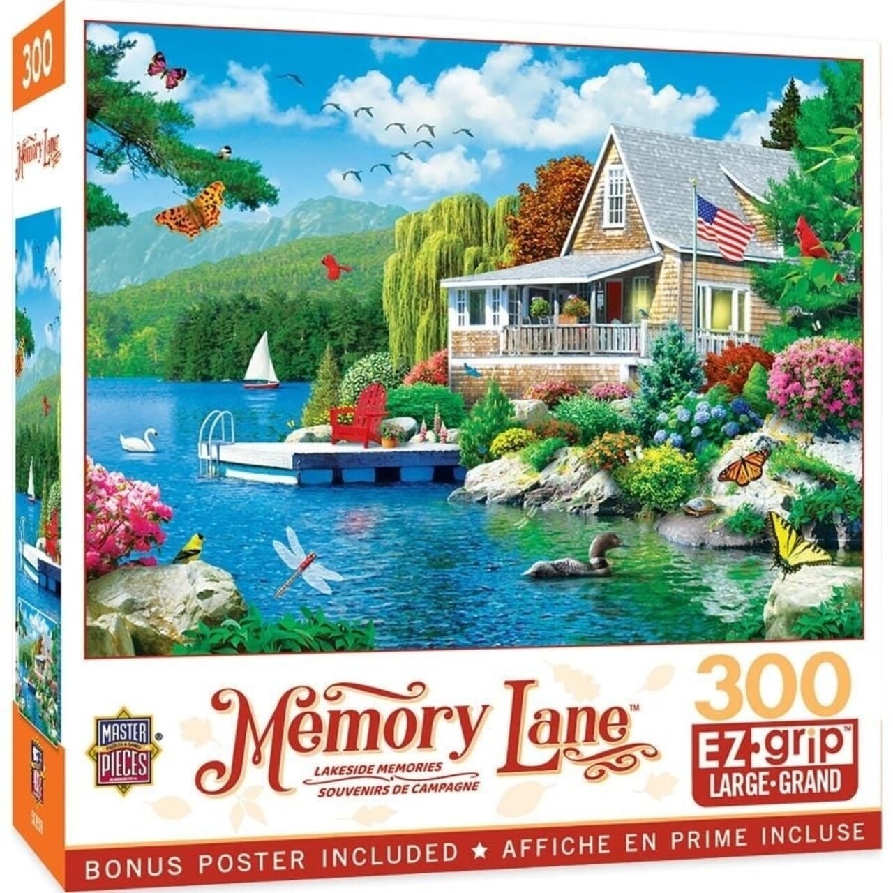 Memory Lane - Lakeside Memories 300 Piece Ez Grip Jigsaw Puzzle
